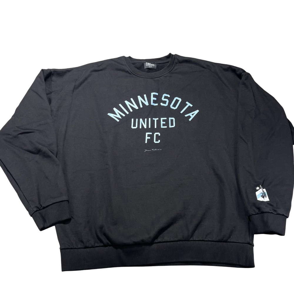 Minnesota United FC‎ Sweatshirt Mens 2XL Black MLS Soccer Peace Collective